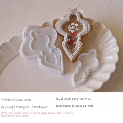 Christmas Shaking Cookie Cutter and Stamps Πλαστικό Snowman Snowflake Xmas Tree Fondant Μπισκότο Φόρμα για κέικ Προμήθειες ψησίματος