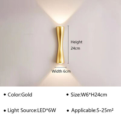 Μοντέρνο επιτοίχιο φωτιστικό LED 2W 6W 10W IP65 Αδιάβροχο για Εξωτερικό Διάδρομο Κήπου στο κομοδίνο Σαλόνι Απλίκα Τοίχου Σπιτιού Decor Luster