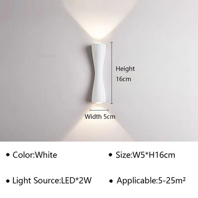 Μοντέρνο επιτοίχιο φωτιστικό LED 2W 6W 10W IP65 Αδιάβροχο για Εξωτερικό Διάδρομο Κήπου στο κομοδίνο Σαλόνι Απλίκα Τοίχου Σπιτιού Decor Luster