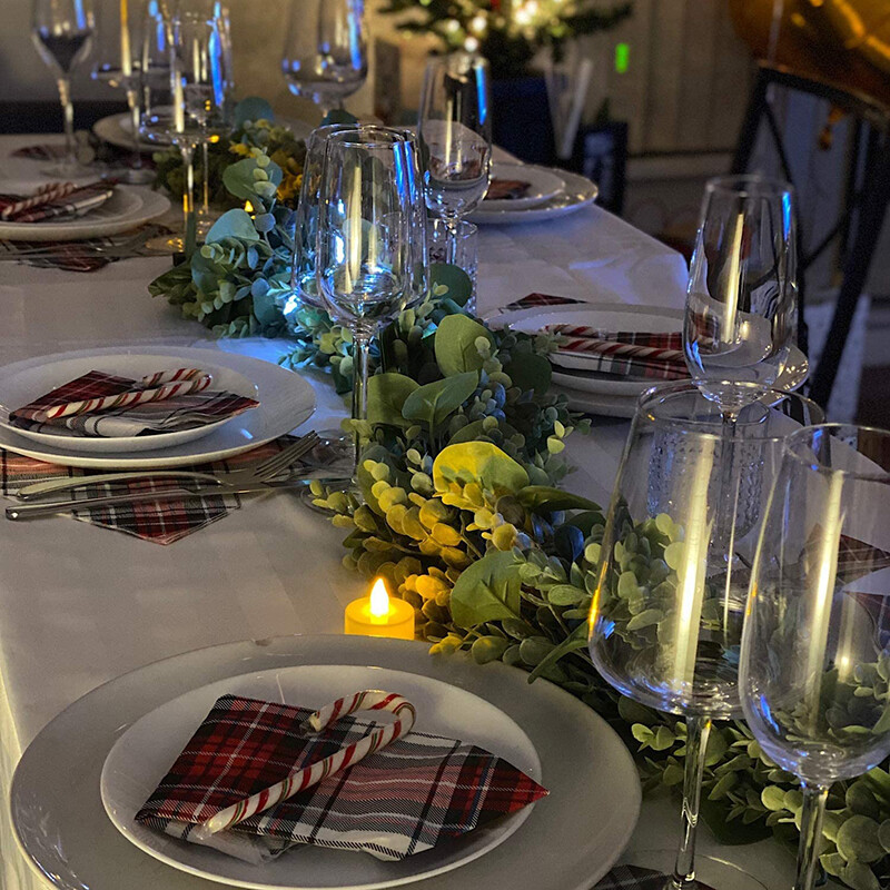 175 cm-es hamis eukaliptusz rattan mesterséges növények szőlő zöld füzér levél selyem borostyán fali függőfüzér otthoni esküvői parti dekoráció