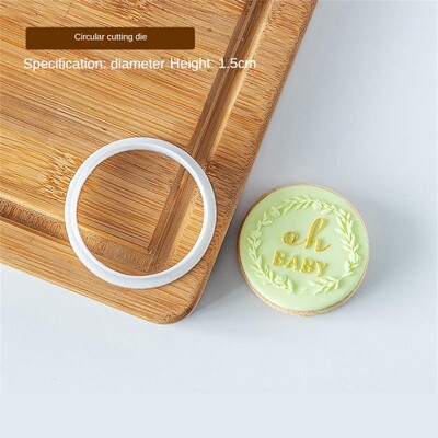 Baby Birthday Cookie Stamp Embosser Cutter Ακρυλικό Fondant Sugar Craft Cookie Cutter Φόρμα ψησίματος για μπισκότα ψησίματος