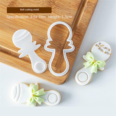 Baby Birthday Cookie Stamp Embosser Cutter Ακρυλικό Fondant Sugar Craft Cookie Cutter Φόρμα ψησίματος για μπισκότα ψησίματος