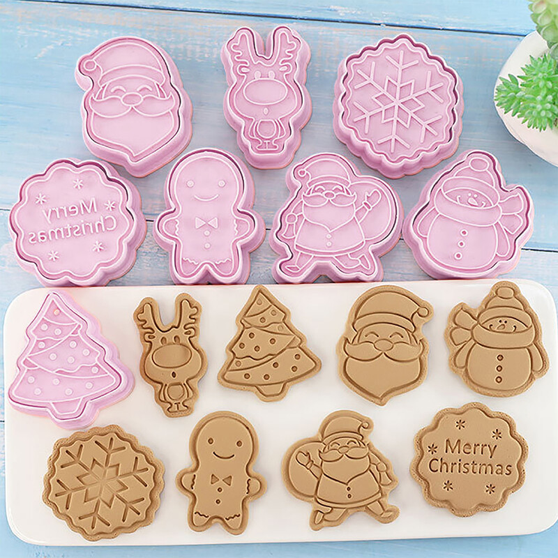Cutter pentru biscuiți de Crăciun în 4 stiluri