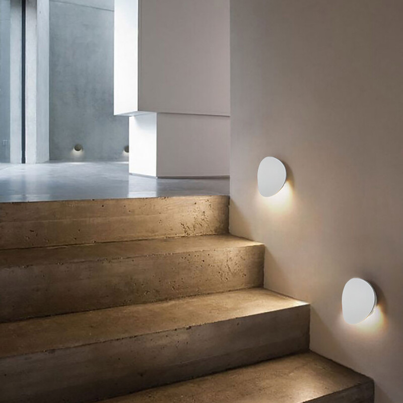 Aplică LED Simplu Rotund Balcon Intrare Fundal TV Aplică Dormitor Aplică Noptieră Decor Modern