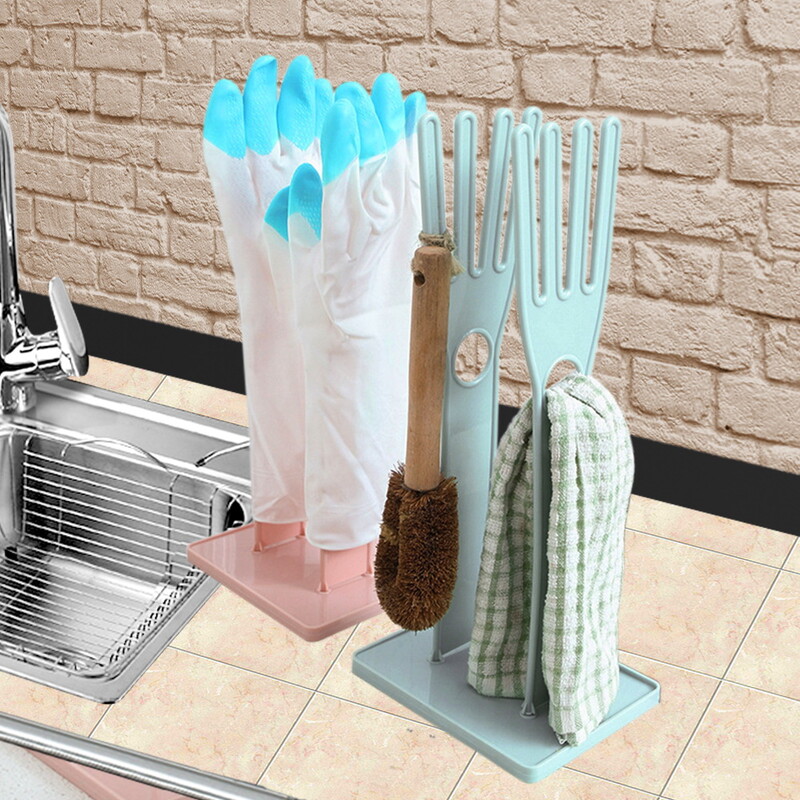 Suport de scurgere pentru uscare Suport pentru mănuși Suport pentru mănuși de cauciuc de bucătărie Suport pentru mănuși pentru prosoape Suport de depozitare pentru pânză Organizator de bucătărie pentru baie