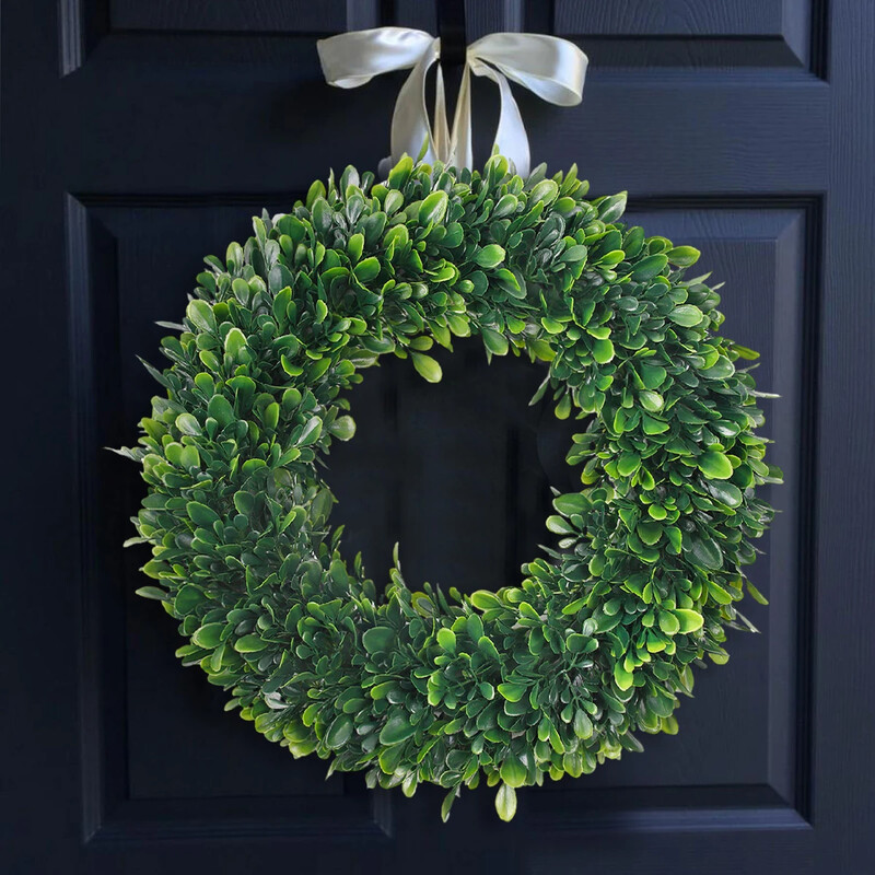 SIA FLOWER Inel pentru flori artificiale Material PE Frunze mici, mov, lemn de santal, iarbă, inel, plante artificiale, grădină și decorațiuni interioare