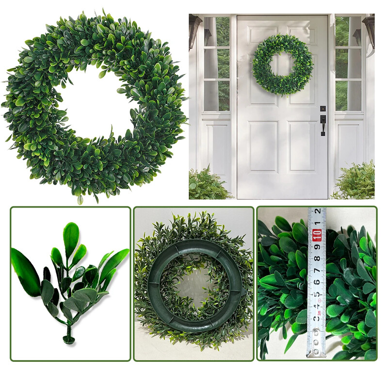 SIA FLOWER Inel pentru flori artificiale Material PE Frunze mici, mov, lemn de santal, iarbă, inel, plante artificiale, grădină și decorațiuni interioare