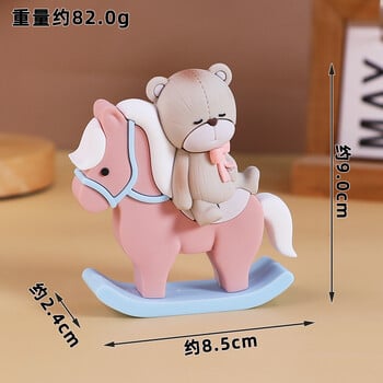 New Bear Cake Topper Trojan Bear, ροζ μπλε γράμματα BABY για αγόρι κορίτσι Διακοσμήσεις ντους μωρού για παιδιά Χρόνια Πολλά Προμήθειες για πάρτι