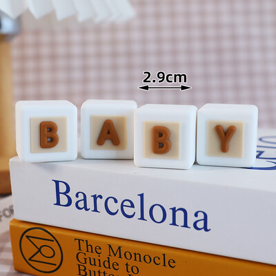 New Bear Cake Topper Trojan Bear, ροζ μπλε γράμματα BABY για αγόρι κορίτσι Διακοσμήσεις ντους μωρού για παιδιά Χρόνια Πολλά Προμήθειες για πάρτι