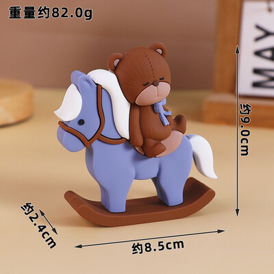 New Bear Cake Topper Trojan Bear, ροζ μπλε γράμματα BABY για αγόρι κορίτσι Διακοσμήσεις ντους μωρού για παιδιά Χρόνια Πολλά Προμήθειες για πάρτι
