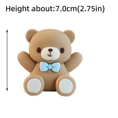 New Bear Cake Topper Trojan Bear, ροζ μπλε γράμματα BABY για αγόρι κορίτσι Διακοσμήσεις ντους μωρού για παιδιά Χρόνια Πολλά Προμήθειες για πάρτι
