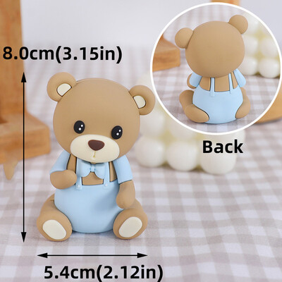 New Bear Cake Topper Trojan Bear, ροζ μπλε γράμματα BABY για αγόρι κορίτσι Διακοσμήσεις ντους μωρού για παιδιά Χρόνια Πολλά Προμήθειες για πάρτι