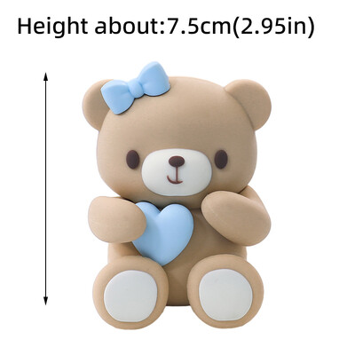 New Bear Cake Topper Trojan Bear, ροζ μπλε γράμματα BABY για αγόρι κορίτσι Διακοσμήσεις ντους μωρού για παιδιά Χρόνια Πολλά Προμήθειες για πάρτι