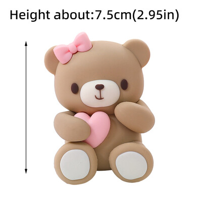 New Bear Cake Topper Trojan Bear, ροζ μπλε γράμματα BABY για αγόρι κορίτσι Διακοσμήσεις ντους μωρού για παιδιά Χρόνια Πολλά Προμήθειες για πάρτι