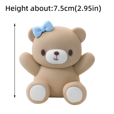 New Bear Cake Topper Trojan Bear, ροζ μπλε γράμματα BABY για αγόρι κορίτσι Διακοσμήσεις ντους μωρού για παιδιά Χρόνια Πολλά Προμήθειες για πάρτι