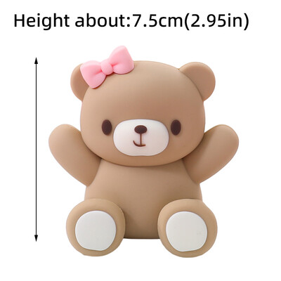 New Bear Cake Topper Trojan Bear, ροζ μπλε γράμματα BABY για αγόρι κορίτσι Διακοσμήσεις ντους μωρού για παιδιά Χρόνια Πολλά Προμήθειες για πάρτι