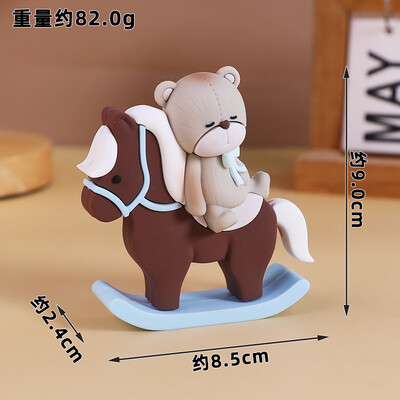 New Bear Cake Topper Trojan Bear, ροζ μπλε γράμματα BABY για αγόρι κορίτσι Διακοσμήσεις ντους μωρού για παιδιά Χρόνια Πολλά Προμήθειες για πάρτι