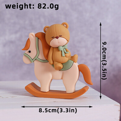 New Bear Cake Topper Trojan Bear, ροζ μπλε γράμματα BABY για αγόρι κορίτσι Διακοσμήσεις ντους μωρού για παιδιά Χρόνια Πολλά Προμήθειες για πάρτι
