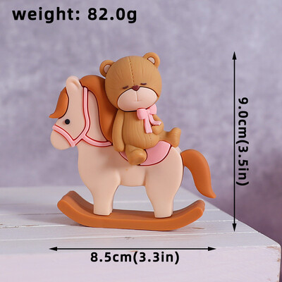 New Bear Cake Topper Trojan Bear, ροζ μπλε γράμματα BABY για αγόρι κορίτσι Διακοσμήσεις ντους μωρού για παιδιά Χρόνια Πολλά Προμήθειες για πάρτι