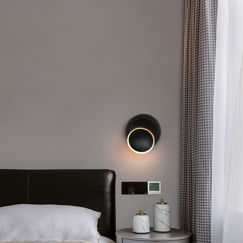 LED beltéri forgatható fali lámpa Éjjeli lámpa Hálószoba Nappali Folyosó Kanapé Háttérvilágítás Lakás dekoráció Fali tükör lámpa