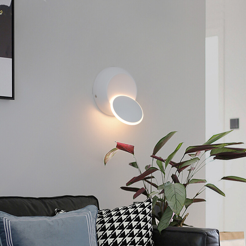 LED beltéri forgatható fali lámpa Éjjeli lámpa Hálószoba Nappali Folyosó Kanapé Háttérvilágítás Lakás dekoráció Fali tükör lámpa