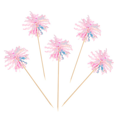 20 τεμ. Glitter Tassels Cake Topper Snowflake Ball Shape Cupcake Toppers for Christmas Birthday Party Baby Shower Cake Decoration