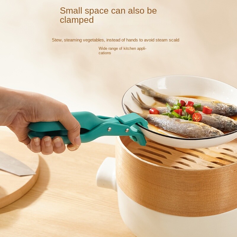 Noua clemă anti-alunecare din silicon, multifuncțională, anti-opărire, farfurie și clemă pentru bol, clemă creativă pentru alimente, gadget de bucătărie 2024