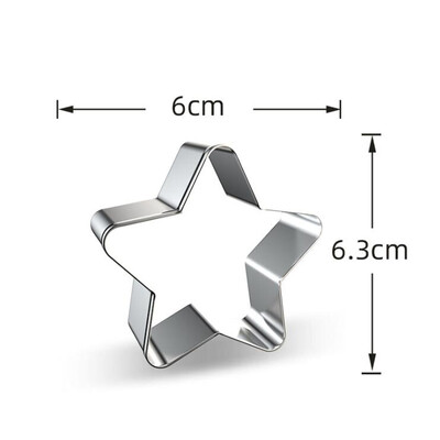 1vnt Moon Star Cloud nerūdijančio plieno sausainių pjaustyklė sausainių formavimui fondant torto dekoravimo priemonė amatų kepimo konditerijos keptuvės keksų tvarsčiai