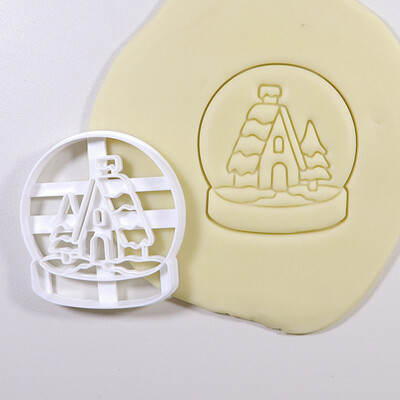 Kalėdų imbierinių sausainių pjaustyklės Snaigė Kalėdų Senelis Plastikiniai sausainių formelės Sausainių antspaudas Vaiko kepimo reikmenys Kalėdinės dekoracijos