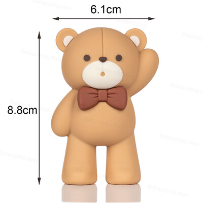 Ανυπομονούμε να περιμένουμε Bear Cake Toppers Μπάλες Boho Birthday Cake Decorations Cake Topper for Baby Shower Wedding Cupcake Toppers