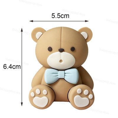 Ανυπομονούμε να περιμένουμε Bear Cake Toppers Μπάλες Boho Birthday Cake Decorations Cake Topper for Baby Shower Wedding Cupcake Toppers