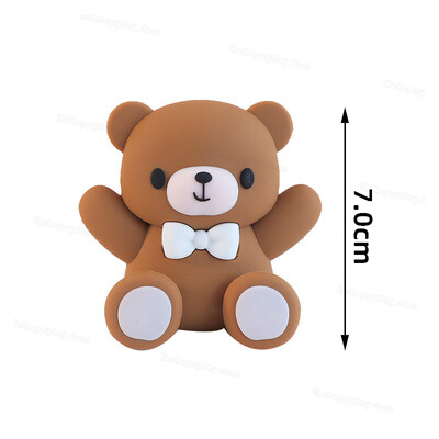 Ανυπομονούμε να περιμένουμε Bear Cake Toppers Μπάλες Boho Birthday Cake Decorations Cake Topper for Baby Shower Wedding Cupcake Toppers