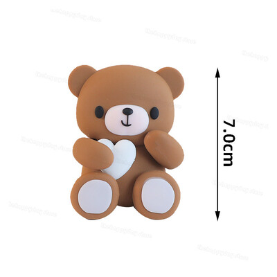 Ανυπομονούμε να περιμένουμε Bear Cake Toppers Μπάλες Boho Birthday Cake Decorations Cake Topper for Baby Shower Wedding Cupcake Toppers