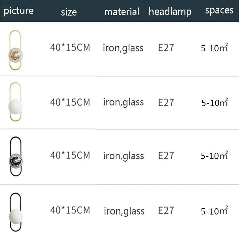 Lampă de perete modernă cu LED-uri din sticlă Sconce de noptieră Dormitor Scară Studiu Fundal Coridor Coridor Sufragerie Decorativă pentru casă Frumusețe