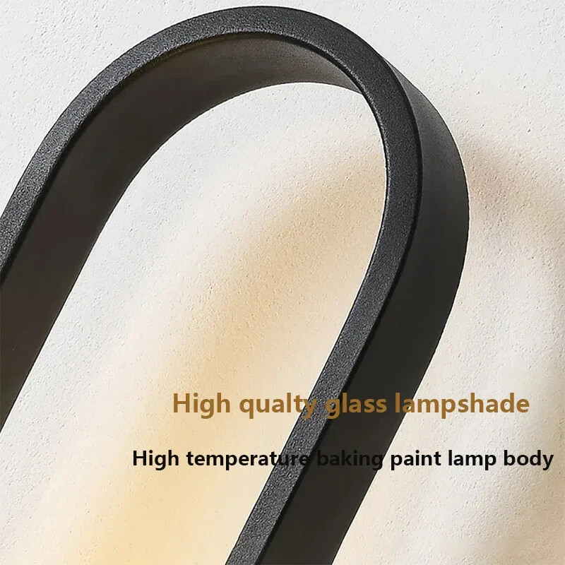 Lampă de perete modernă cu LED-uri din sticlă Sconce de noptieră Dormitor Scară Studiu Fundal Coridor Coridor Sufragerie Decorativă pentru casă Frumusețe