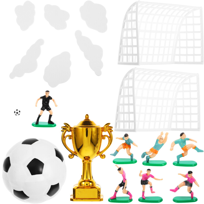 Decoratune Tort Fotbal Trofeu Sport Topper Ziua Nașterii 800X500X300CM Fotbal Toppers Cupcake
