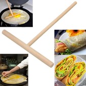 3-1 bucăți în formă de T din lemn crep Maker clătite aluat de împrăștiat Stick Home Bucătărie Gadgets DIY clătite Restaurant Cantina
