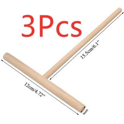 3-1 bucăți în formă de T din lemn crep Maker clătite aluat de împrăștiat Stick Home Bucătărie Gadgets DIY clătite Restaurant Cantina