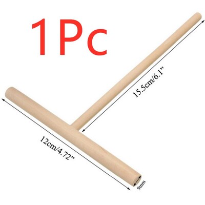 3-1 bucăți în formă de T din lemn crep Maker clătite aluat de împrăștiat Stick Home Bucătărie Gadgets DIY clătite Restaurant Cantina