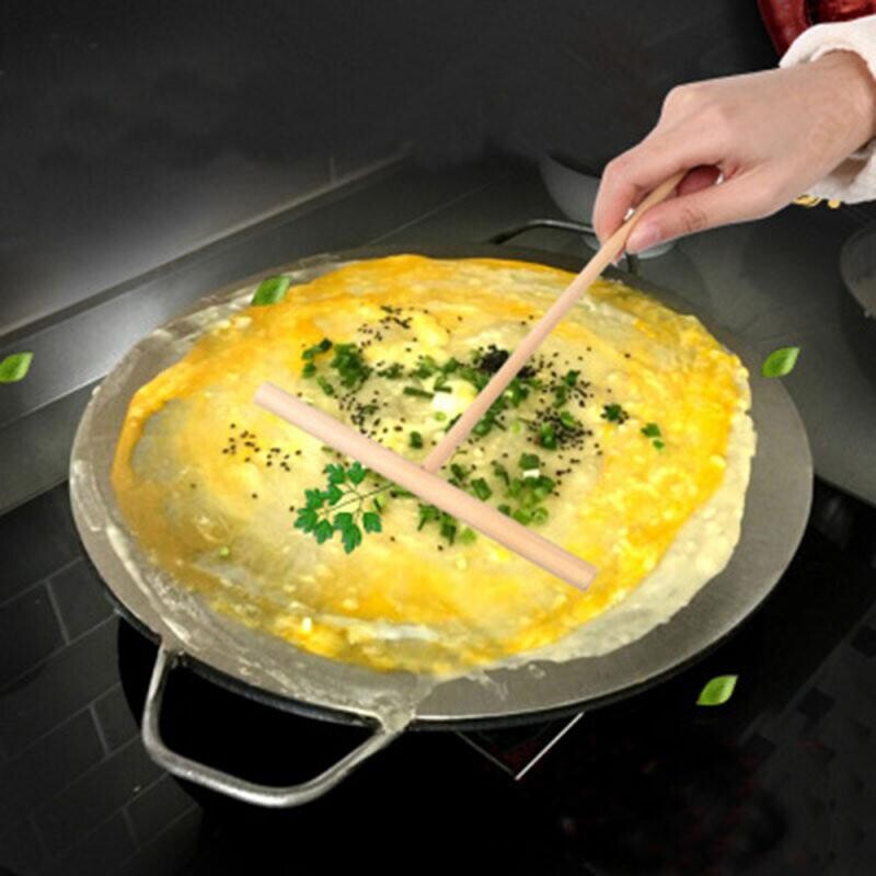 3-1 bucăți în formă de T din lemn crep Maker clătite aluat de împrăștiat Stick Home Bucătărie Gadgets DIY clătite Restaurant Cantina