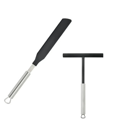 Dispozitiv de împrăștiat crep din oțel inoxidabil Instrument de împrăștiat aluat de clătite Aluat de clătite pentru panificație Spatulă de bucătărie