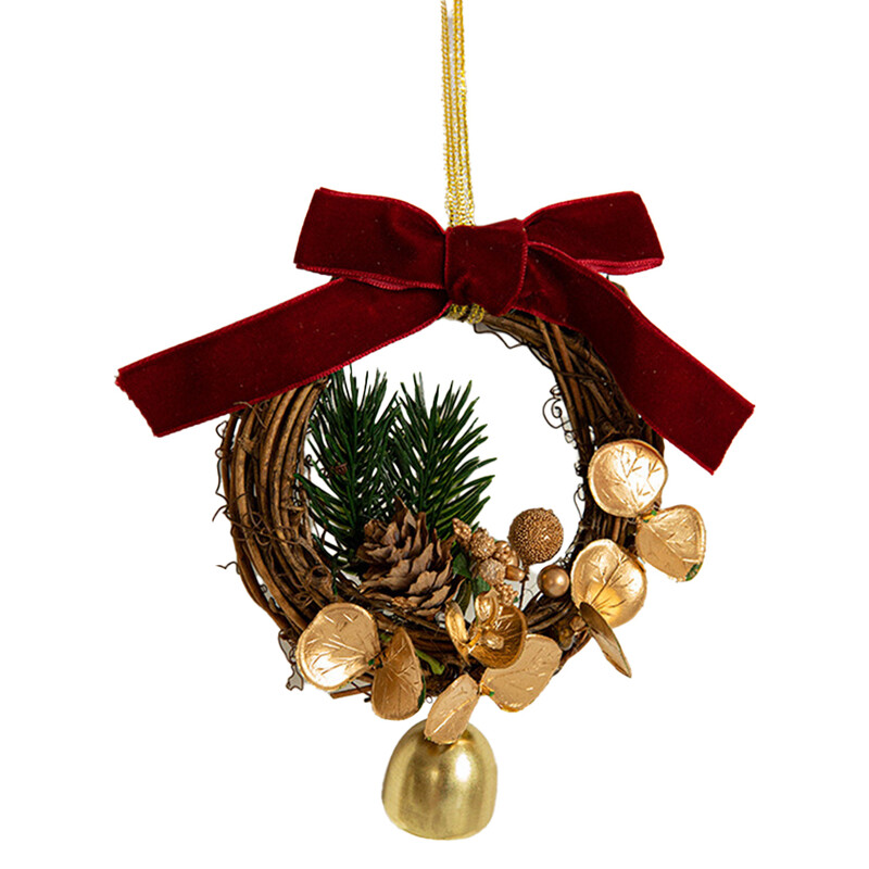 Coroana de clopoței de Crăciun Decoratiuni de Crăciun Fericit Ornament de pandantiv pentru brad de Crăciun pentru petrecerea de Crăciun Cadouri de Revelion 2025