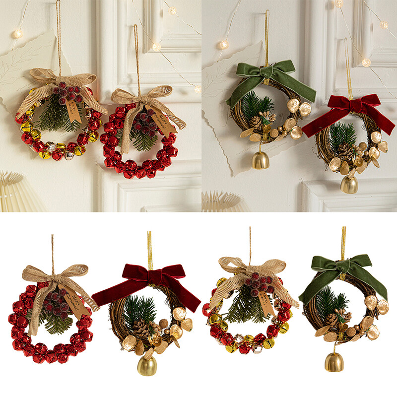 Coroana de clopoței de Crăciun Decoratiuni de Crăciun Fericit Ornament de pandantiv pentru brad de Crăciun pentru petrecerea de Crăciun Cadouri de Revelion 2025
