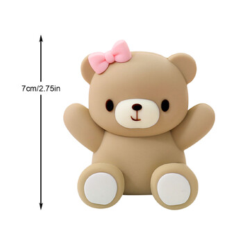 3D Bear Cake Toppers Bear Cake Decorations for Boy Girl Shower Baby Shower πάρτι γενεθλίων