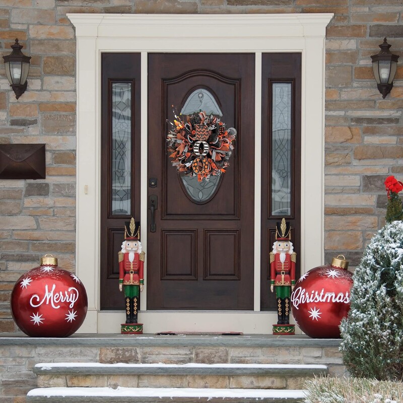 Decoratiuni coroane de Halloween Atmosferă Ușă din față Accesorii pentru agățat Pandantiv Ornament de groază în aer liber Rechizite pentru festivaluri