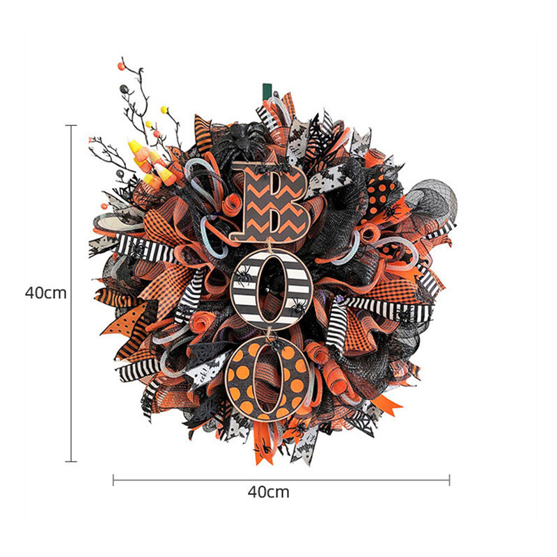 Decoratiuni coroane de Halloween Atmosferă Ușă din față Accesorii pentru agățat Pandantiv Ornament de groază în aer liber Rechizite pentru festivaluri