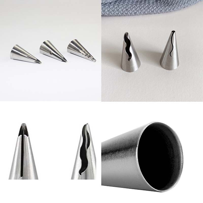 7 vnt./komplektas Vestuviniai Rusiški purkštukai Tešlos sijonas Glajus vamzdeliai Antgaliai Tešlos dekoravimo patarimai Tortų keksiukų dekoravimo įrankiai