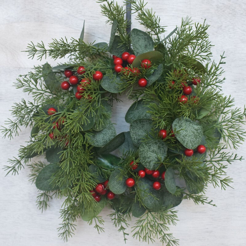 Dirbtinių gėlių vainikas Kalėdų pakabinamas ant sienos žiemos vainikas sodybos girlianda ruduo durų langui vakarėlio vestuvių dekoravimas