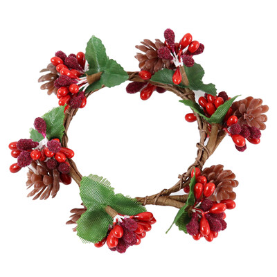 Mini mākslīgais Ziemassvētku kronis, viltoti priedes zari, Ziemassvētku egļu vītnes, kuloni, priekšējo durvju sienu dekorācijas