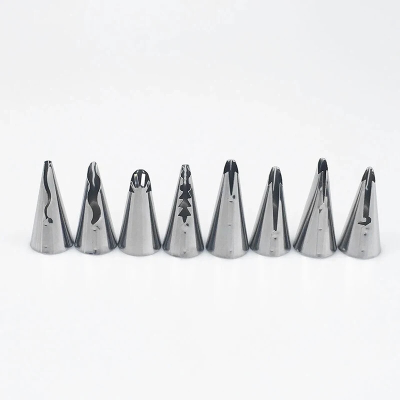 10 vnt kūdikių suknelių purkštukai su konditerijos maišeliu Konverteris konditerijos pyragas pyragas tešlos rankovė Glazūra vamzdžių antgaliai antgaliai „pasidaryk pats“ virtuvė kepyklėlė